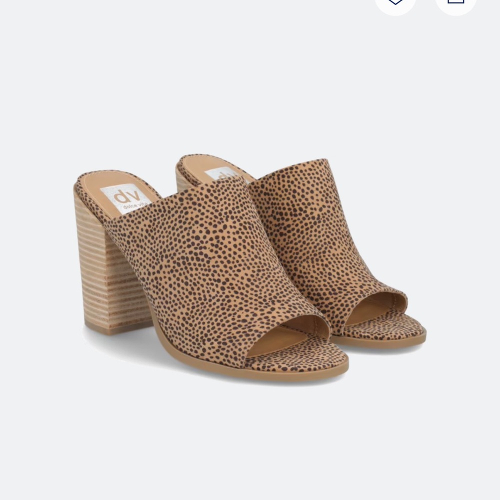 DV by Dolce Vita Women's Spotted Tan Mules